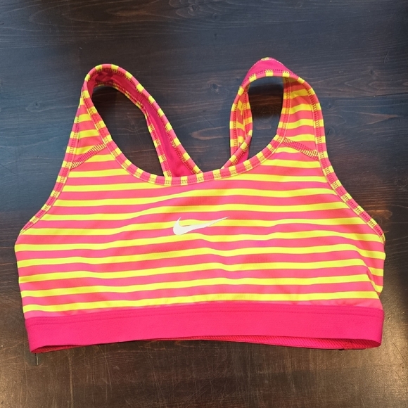 Nike Striped Sports Bra - Picture 1 of 2
